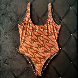 URBN Urban Outfitters Bodysuit, or One-piece Swimwear HOT PEPPERS size S